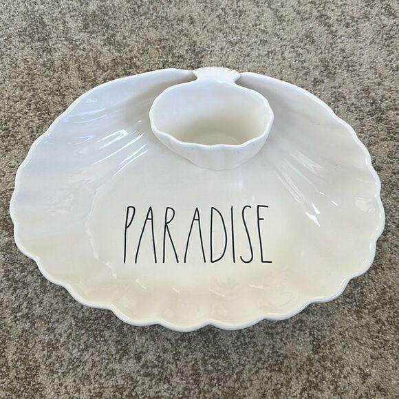 Rae Dunn Ceramic Paradise Serving Platter - Picture 1 of 6